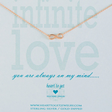 Heart to get N15INF11R Infinite love ketting rose