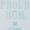 Heart to get N18PMP11S Proud mom pink ketting zilver 1