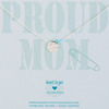 Heart to get N18PMB11S Proud mom blue ketting zilver 1