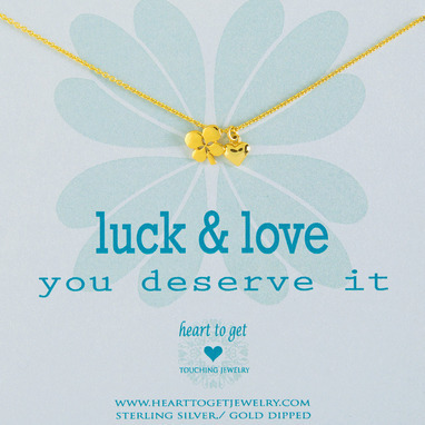 Heart to get N19CLH11G-2 Luck & Love ketting goud