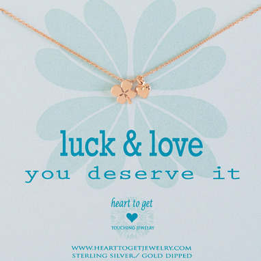 Heart to get N19CLH11R-2 Luck & Love ketting rose