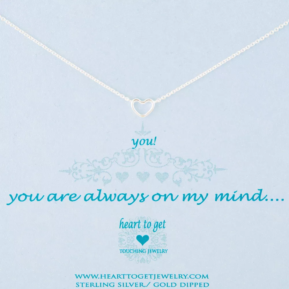 Heart to get N21OPH11S Ketting Heart You are always.... zilver