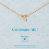 Heart to get N22BOW12R Celebrate life ketting rose 1