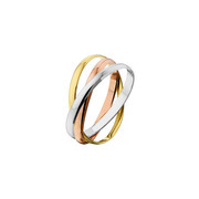 Tricolor gouden ring 1.9 mm