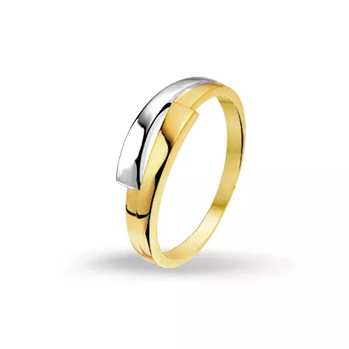 Bicolor gouden ring