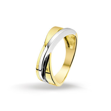 Huiscollectie 4205512 Bicolor gouden ring