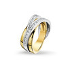 Huiscollectie 4205800 Bicolor gouden zirkonia ring 1