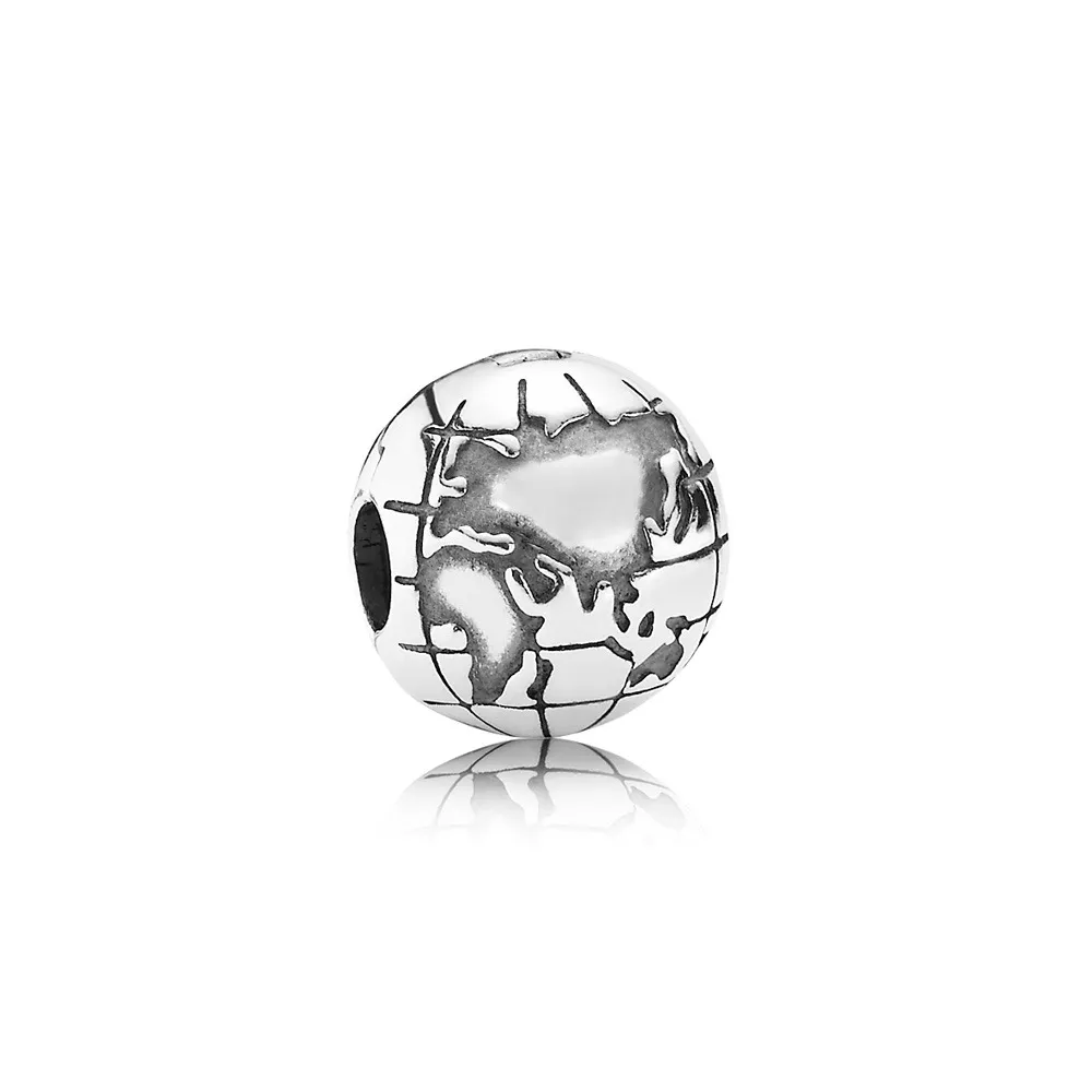 Pandora 791182 Clip-StopperBedel Wereldbol zilver