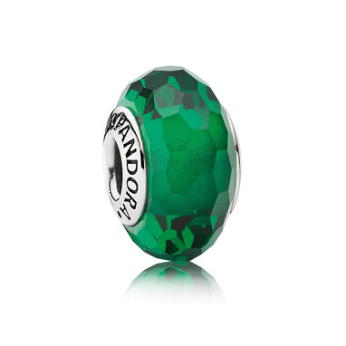Pandora 791619 Forest Green Faceted Glass