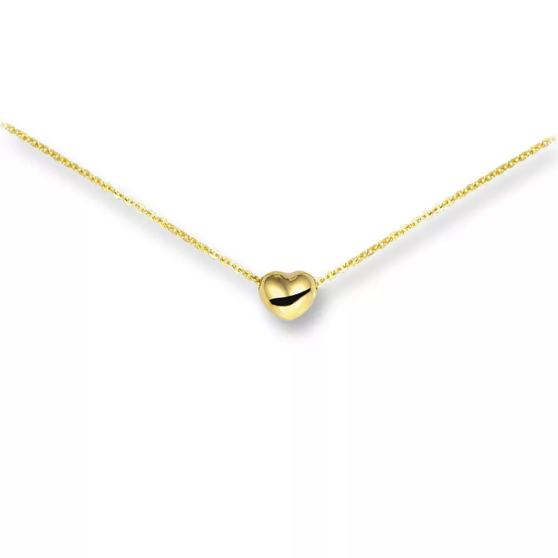 4016376 Gouden collier hart 1,0 mm x 38-40 cm lang