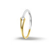 Huiscollectie 4206118 Bicolor gouden zirkonia ring 1