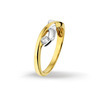 Huiscollectie 4206229 Bicolor gouden zirkonia ring 1
