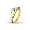 Huiscollectie 4206234 Bicolor gouden zirkonia ring 1