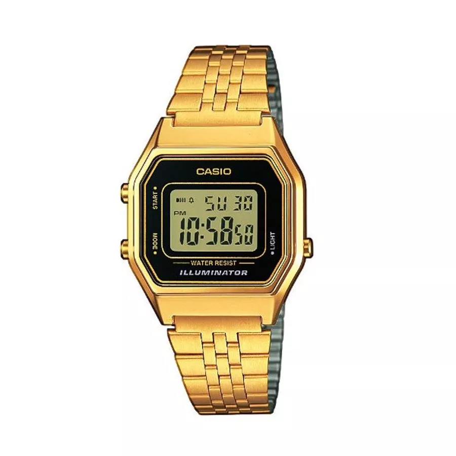 Casio LA680WEGA-1ER Horloge Digitiaal goudkleurig-zwart