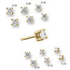 Huiscollectie 4016582 Gouden oorbellen met diamant 1