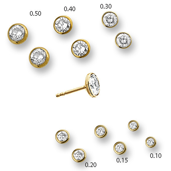 Retoucheren hel Anoniem Gouden oorbellen met diamant 4016583 | Trendjuwelier