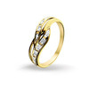 Huiscollectie 4014966 Gouden ring met diamant 0.04 crt 1