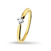 Huiscollectie 4205096 Bicolor gouden ring met diamant 0.10 crt 1