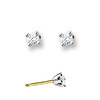 Huiscollectie 4205091 Bicolor gouden oorstekers met diamant 0.25 crt 1