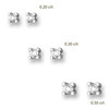 Huiscollectie 4102129 Witgouden oorstekers met diamant  1