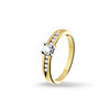 Huiscollectie 4206835 Bicolor gouden ring met diamant 0.40 crt 1