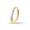 Huiscollectie 4206887 Bicolor gouden ring met diamant 0.15 crt  1