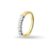 Huiscollectie 4206943 Bicolor gouden ring met diamant 0.25 crt  1