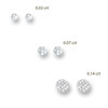 Huiscollectie 4103015 Witgouden oorstekers met diamant  1
