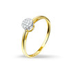 Huiscollectie 4016051 Gouden ring met diamant 0.07 crt 1