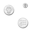 Mi Moneda MON-SKU-01 Skull & Fire silverplated munt 1