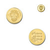 Mi Moneda MON-SKU-02 Skull & Fire goldplated munt 1