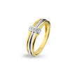 Huiscollectie 4206150 Bicolor gouden ring met diamant 0.02 crt 1