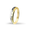 Huiscollectie 4205985 Bicolor gouden ring met 0.04 crt 1