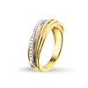 Huiscollectie 4206345 Bicolor gouden ring met 0.25 crt 1