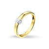 Huiscollectie 4206368 Bicolor gouden ring met 0.06 crt 1
