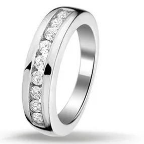 Zilveren zirkonia ring
