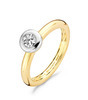 Blush 1113BZI Bicolor gouden ring met zirkonia 1