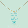 Heart to get N180ILO13G my love for you is infinite ketting goud 1
