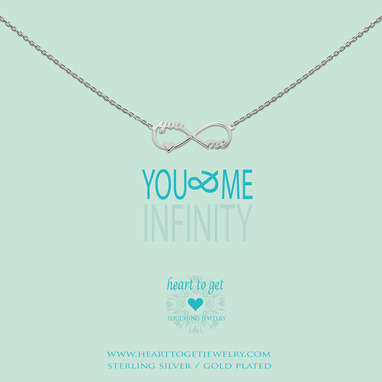 Heart to get N182IYM13S you & me infinity ketting zilver