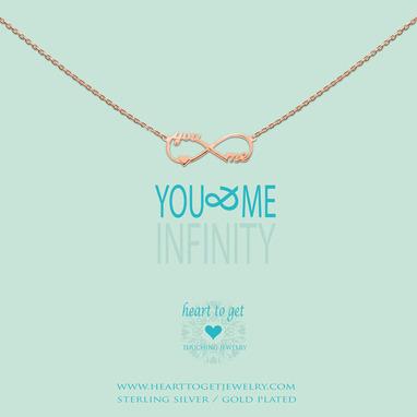 Heart to get N182IYM13R you & me infinity ketting rose