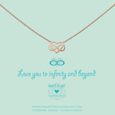 Heart to get N184IHE13R love you to infinity and beyond ketting rose