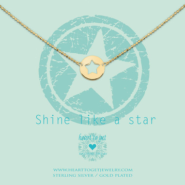 Heart to get N48CST12G shine like a star ketting goud