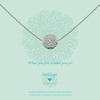 Heart to get N85SFI12S what you give is what you get ketting small zilver 1