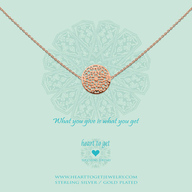 Heart to get N85SFI12R what you give is what you get ketting small rose
