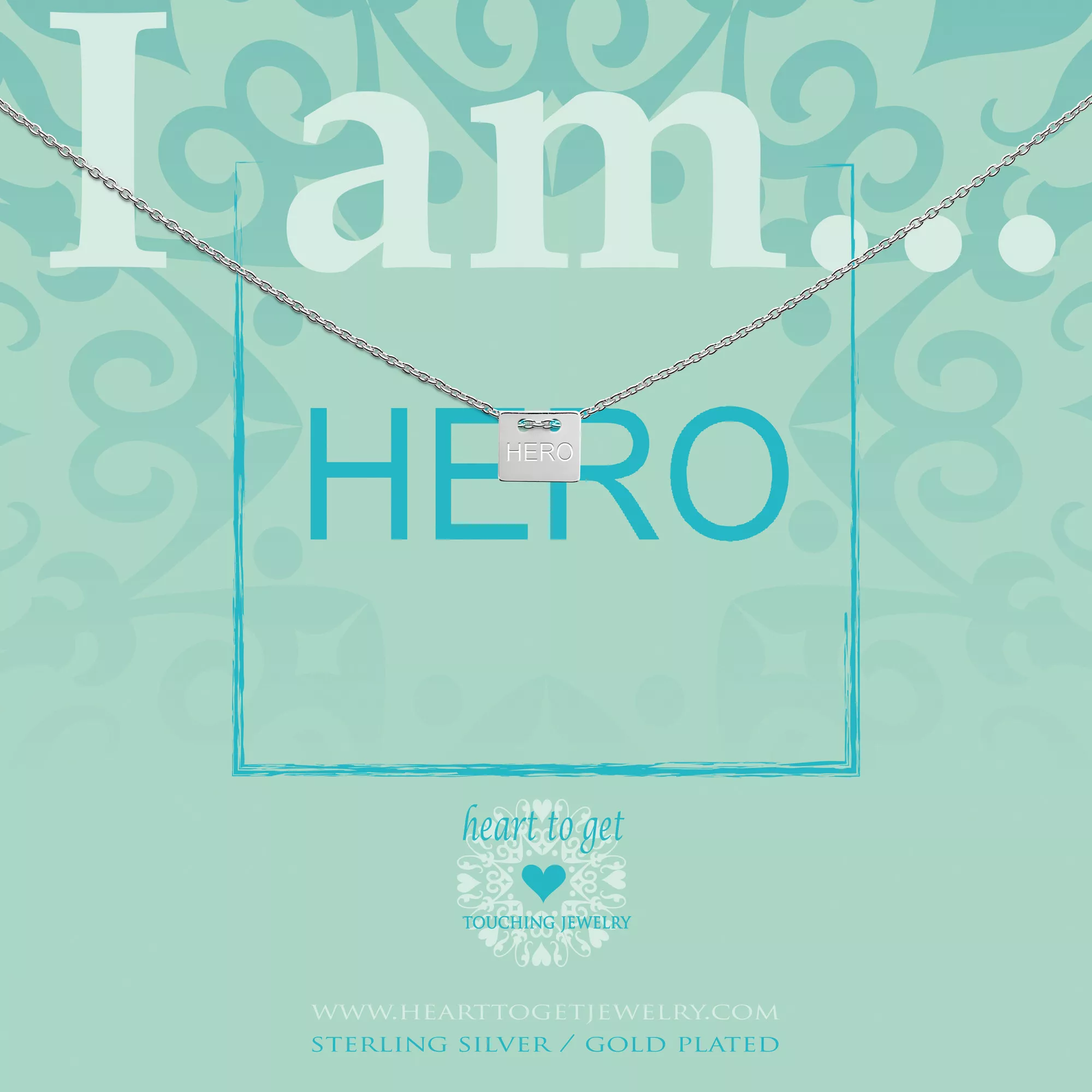 Heart to get IAM415N-HERO-S Ketting Hero zilver 40-44 cm