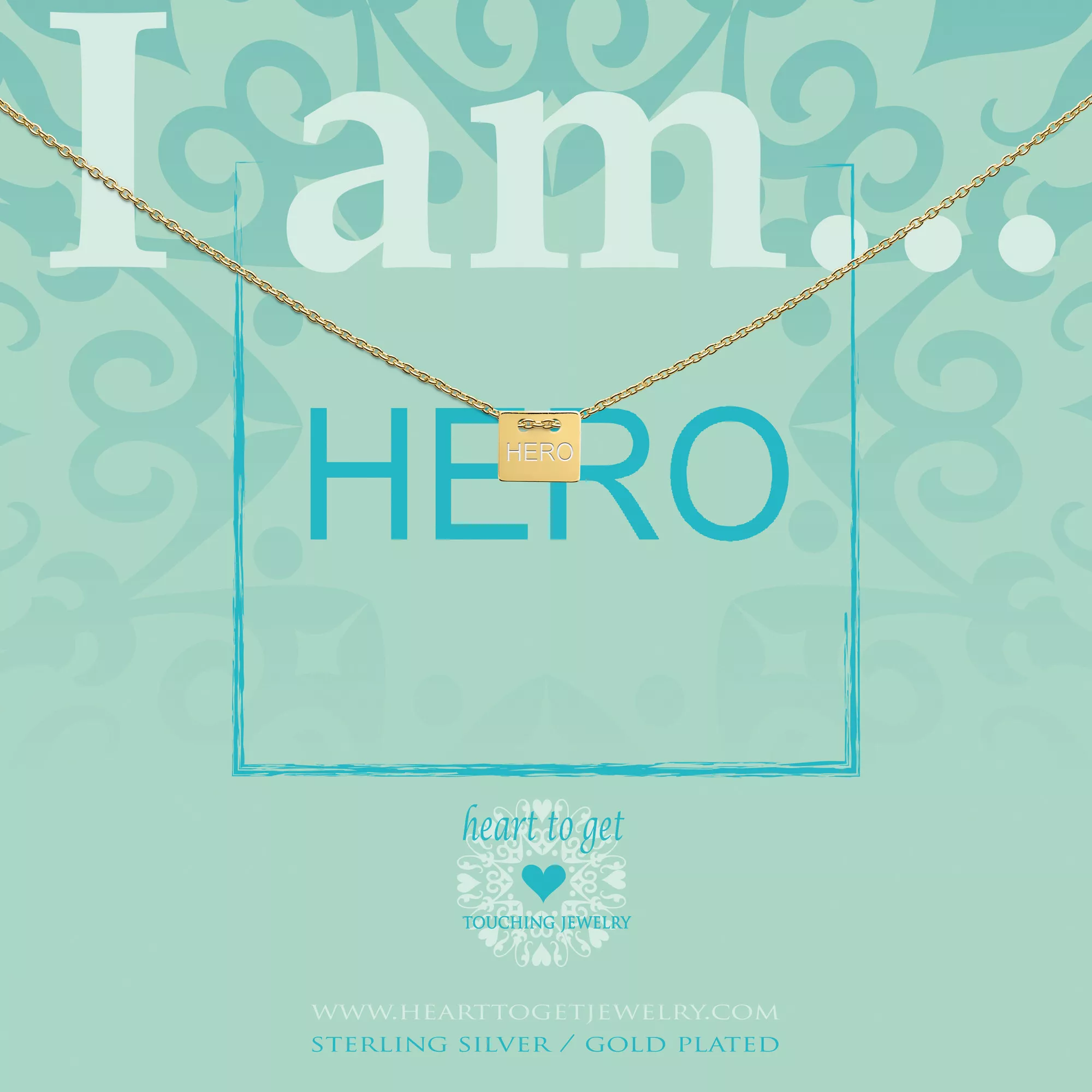 Heart to Get IAM415N-HERO-G Ketting Hero zilver goudkleurig