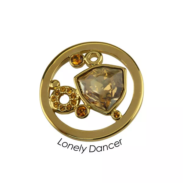 Quoins QMOK-06-G-GL Swarovski Elements Lonely Dancer munt medium