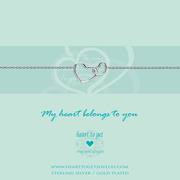 Heart to get B218ENH15S Armband My Heart belongs to you zilver