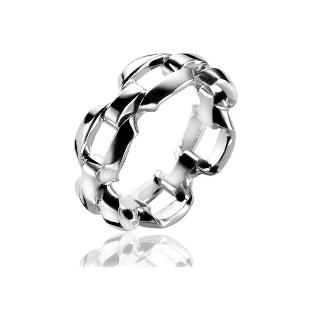 Zinzi by Mart Visser MVR2 Ring Schakel zilver 20 x 3 x 7 mm