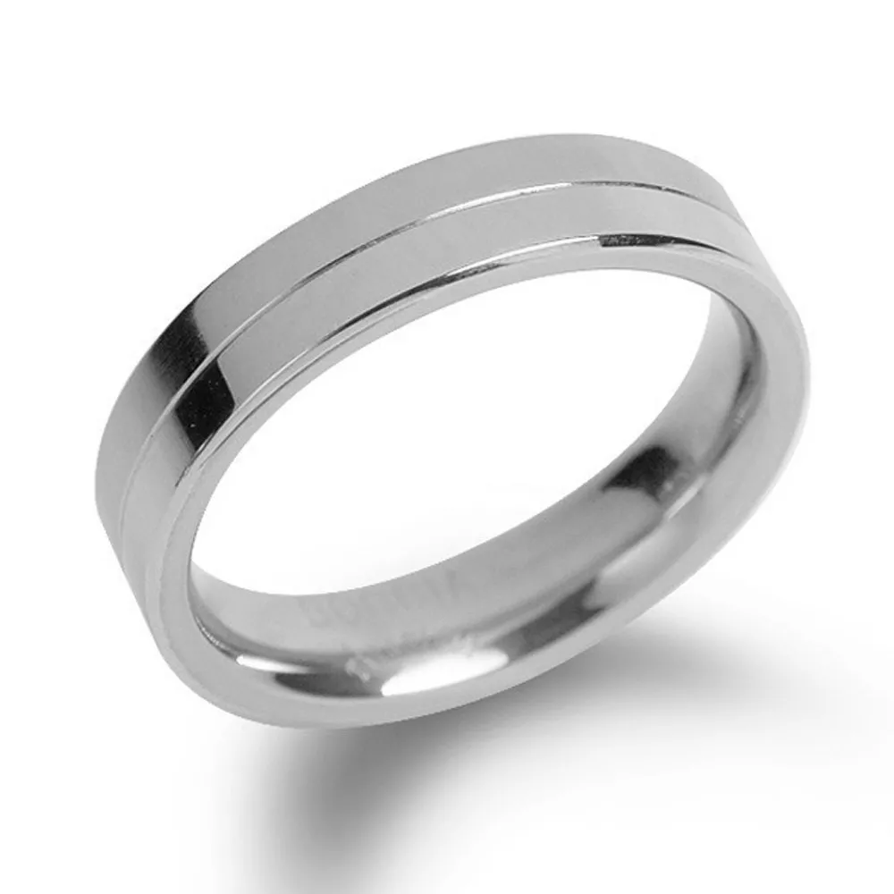 Boccia 0129-01 Ring Titanium zilverkleurig 4,3 mm